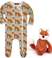 Load image into Gallery viewer, Milkbarn Organic Footed Romper (3 Patterns)
