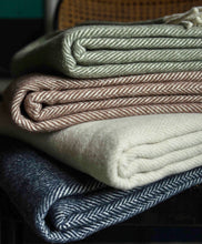 Load image into Gallery viewer, Evangeline Herringbone Cotton Throws
