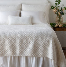 Load image into Gallery viewer, Bella Notte Linens Silk Velvet Quilted Coverlet
