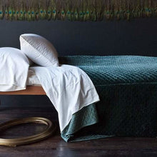 Load image into Gallery viewer, Bella Notte Linens Silk Velvet Quilted Coverlet
