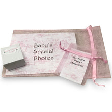 Load image into Gallery viewer, Baby Wooden Keepsake Box (Pink, Blue, or Grey Bow)
