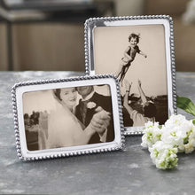 Load image into Gallery viewer, Mariposa Silver Beaded Frame, 4x6 photo
