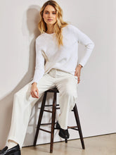 Load image into Gallery viewer, Emma Crewneck Shaker Sweater, White
