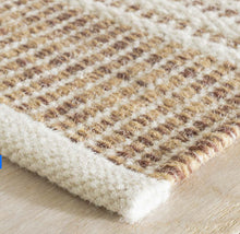 Load image into Gallery viewer, Dash &amp; Albert Malta Woven Wool Rug - Blue or Natural
