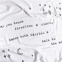 Load image into Gallery viewer, Organic Cotton Baby Swaddle Blanket (4 Quotes)
