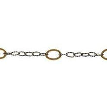 Load image into Gallery viewer, Waxing Poetic Twisted Link Sterling Chain with Brass Links (18", 30")
